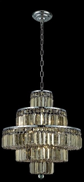 Elegant Lighting 2038D20C-GT/SS Chandelier from the Maxim Collection