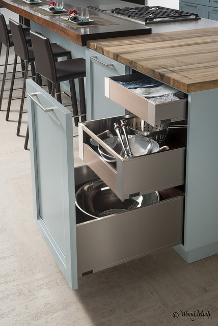 Full Height Cabinet With Interior Rollouts Contemporary Kitchen Houston By Cabinet Innovations