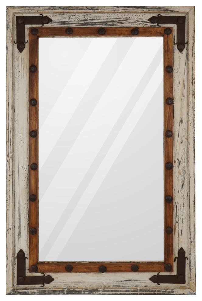 El Paso Vanity Accent Mirror, 23"x35" Farmhouse Wall Mirrors by