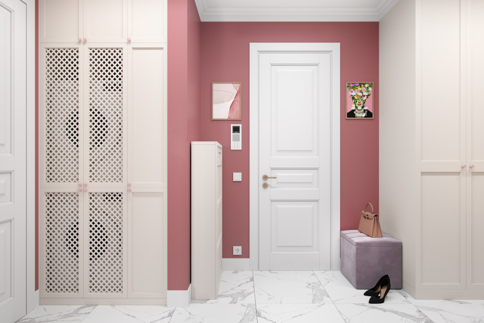 Сиреневая квартира для мамы и дочки