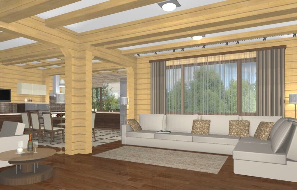 Интерьер деревянного дома (брус)