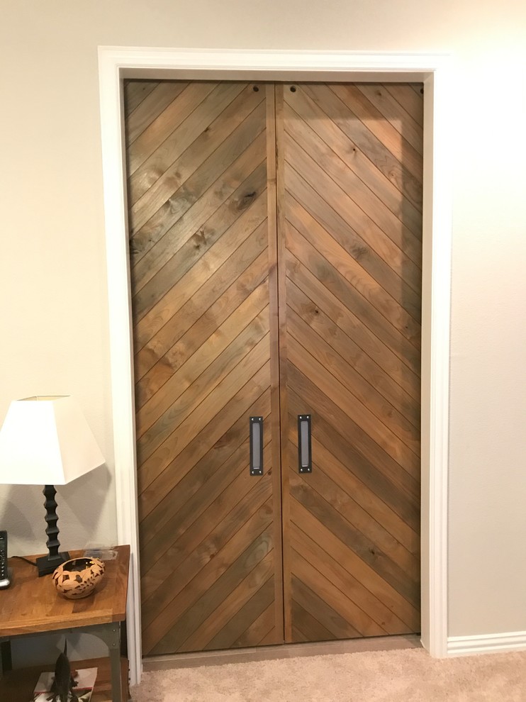 Skinny Slat Chevron Doors