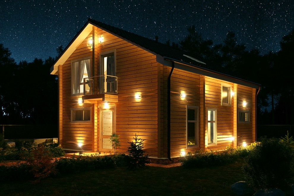 Деревянный дом из клееного бруса 185 кв.м. (СП-185 GOOD WOOD)