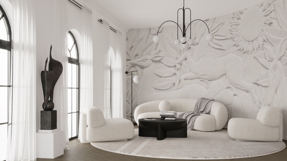 Визуализация гостиной комнаты