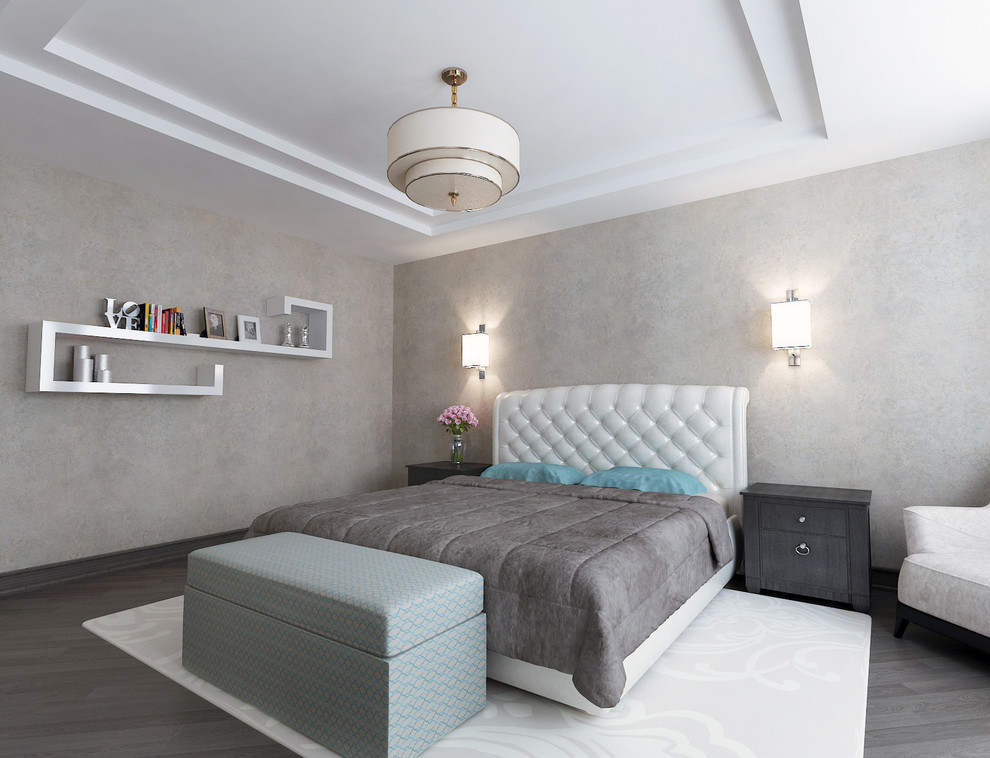 Проект спальни в современном стиле с элементами классики
