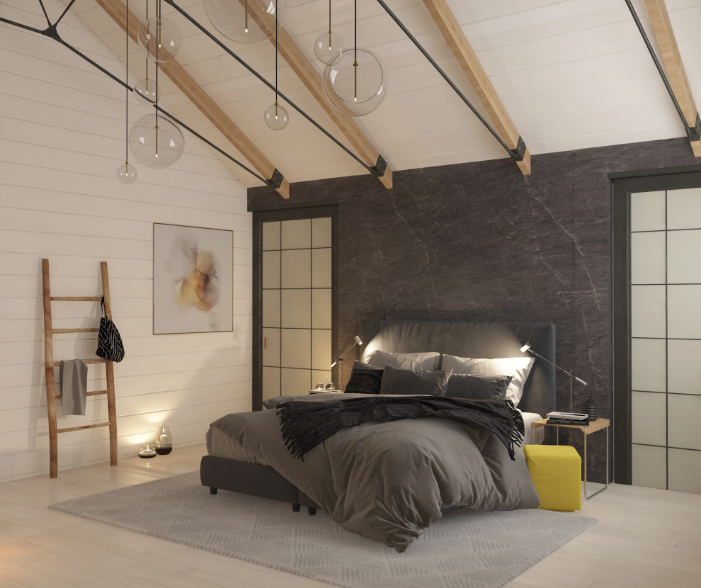 Дизайн проект интерьера в деревяном доме