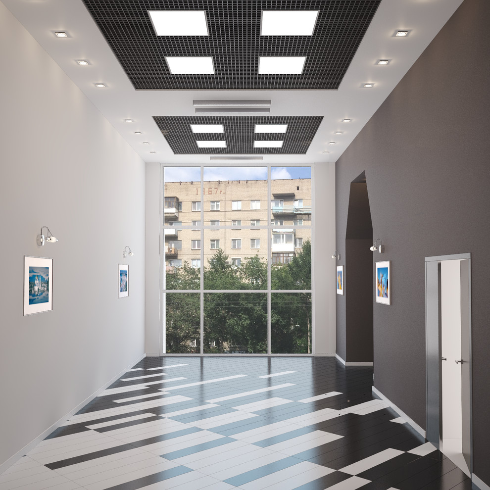 Интерьерное решение холла общественного помещения