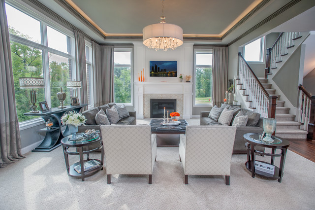 Cranbrook Custom Homes - Custom Colonial traditional-living-room