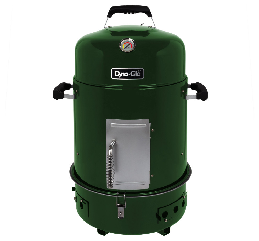DynaGlo Compact Charcoal Bullet Smoker in High Gloss Transitional