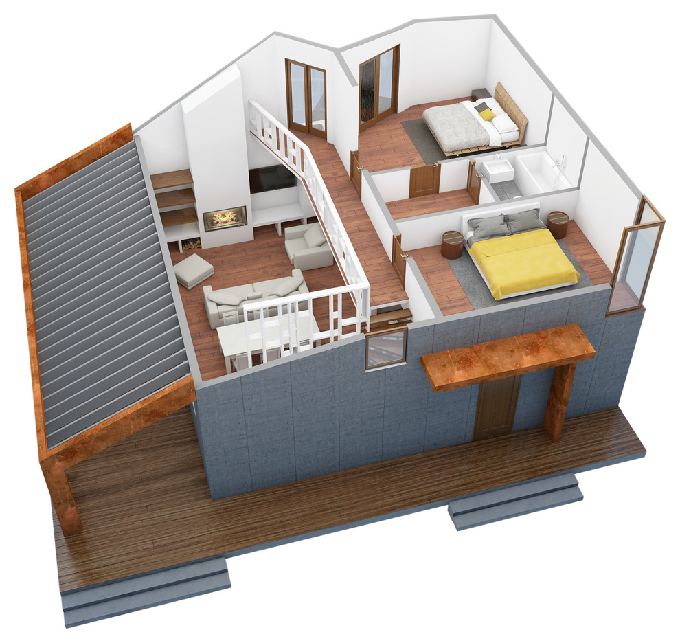 Коттедж в современном стиле 145 кв.м.