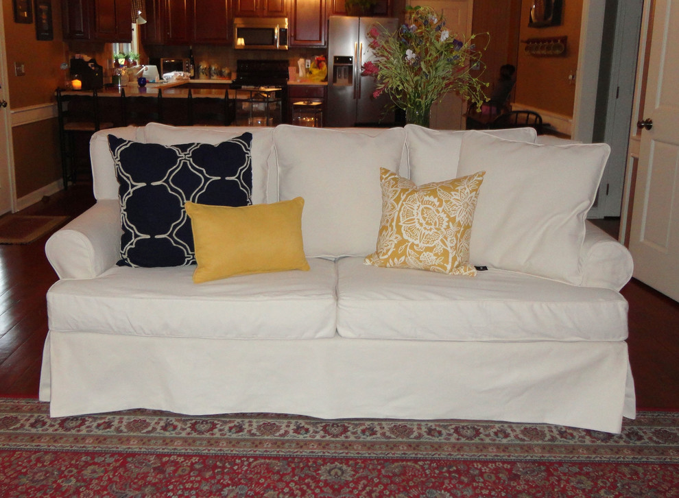 White Slipcovers Traditional San Diego by Needle & Shears Custom