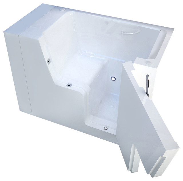 MediTub Wheel Chair Accessible 29 x 53 Left Drain Wheelchair Accessible