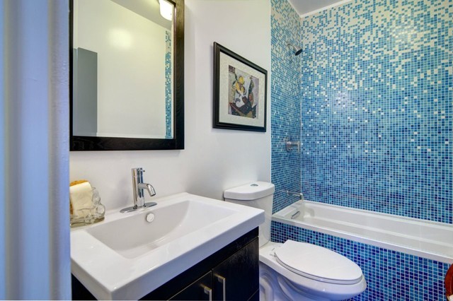 Blue Tiles Bathroom Ideas My Blog - How To Decorate A Blue Tiled Bathroom