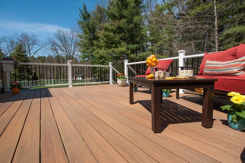 Inspiration for a timeless backyard deck remodel in Charlotte