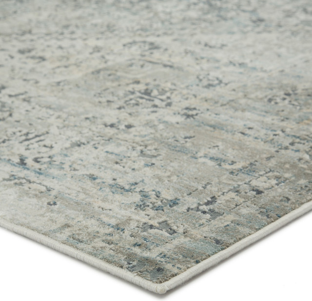 Jaipur Living Kiev Medallion Gray Ivory Area Rug 5 3 X7 6