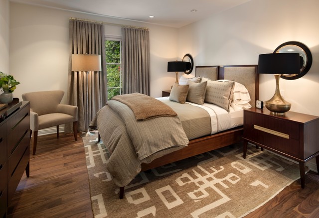 MidCentury Modern "ADA Accessible" Guest House transitional-bedroom