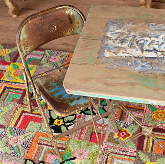 Gypsy Rose Hooked Wool Rug, 2'x3' Contemporary Area Rugs by Annie