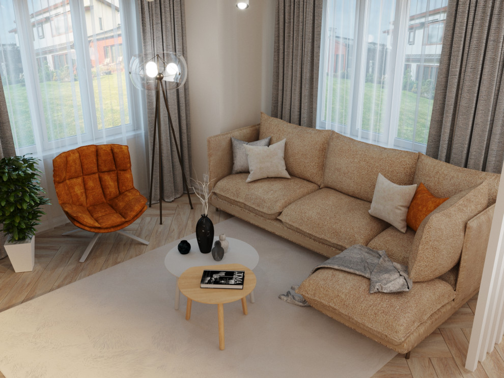 Кухня-гостиная в загородном доме