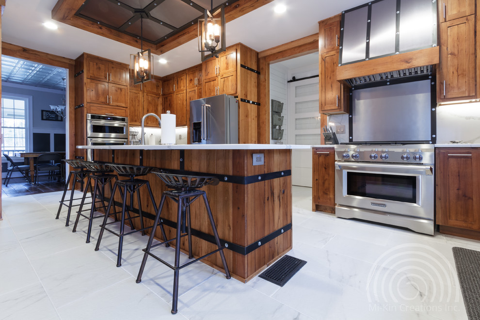 Rustic Hickory Custom Kitchen