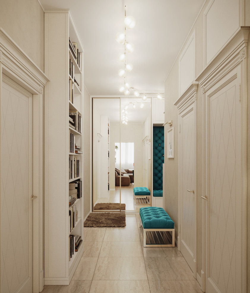 Прихожая в класисческом стиле 8 м кв