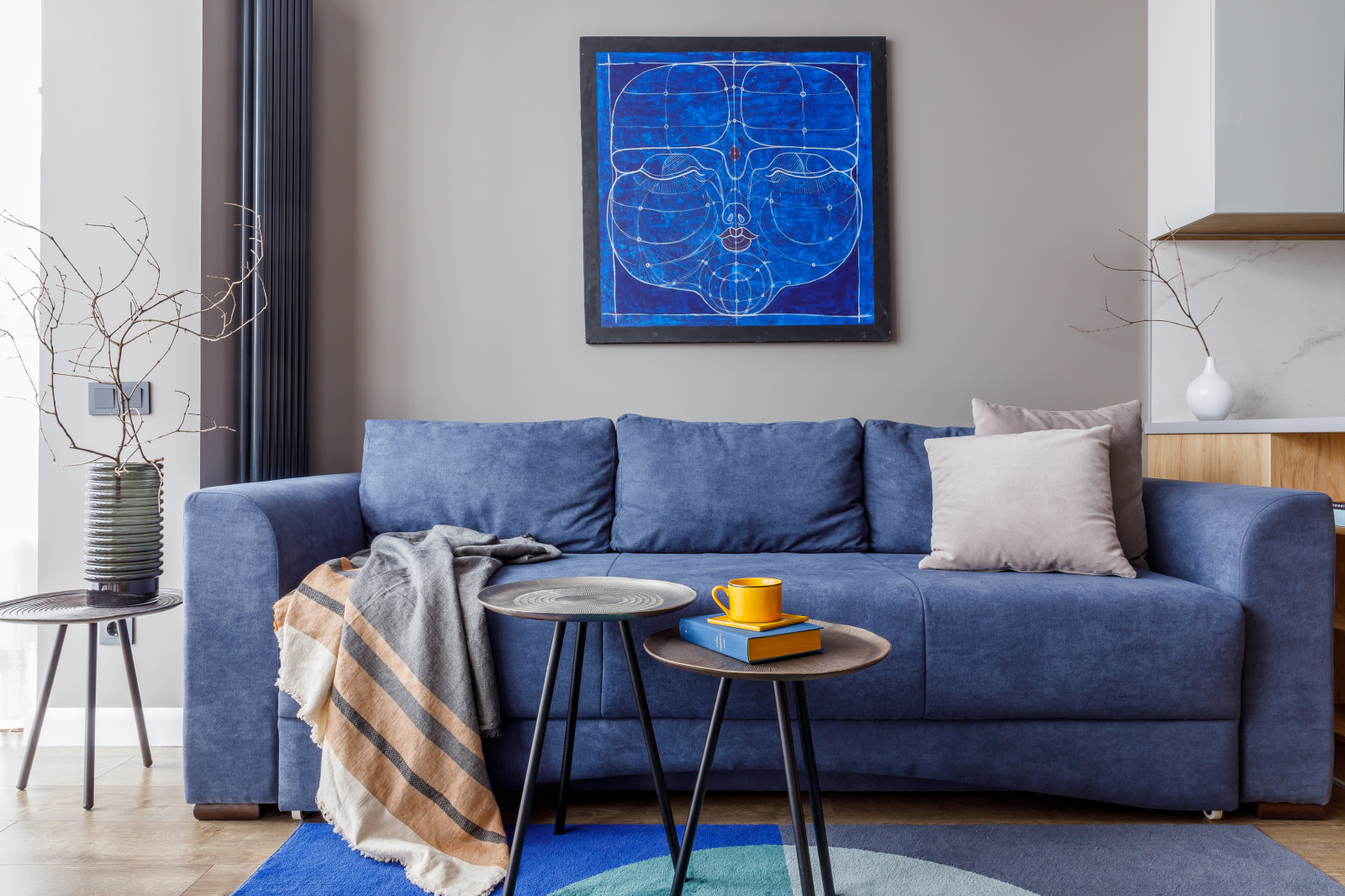 Светлая квартира с яркими акцентами 51 м²