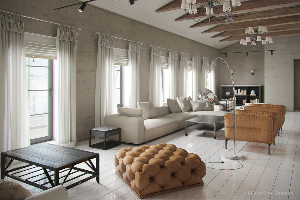 Квартира гостиничного типа в стиле лофт и минимализм.