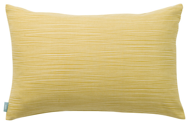 Line Cushion Cover, Mustard