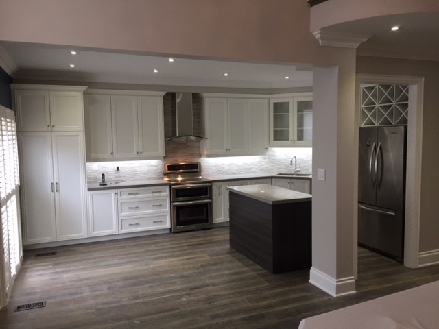 Main Floor Renovation Vaughan Feb 2017 - Open Concept - double sized kitchen