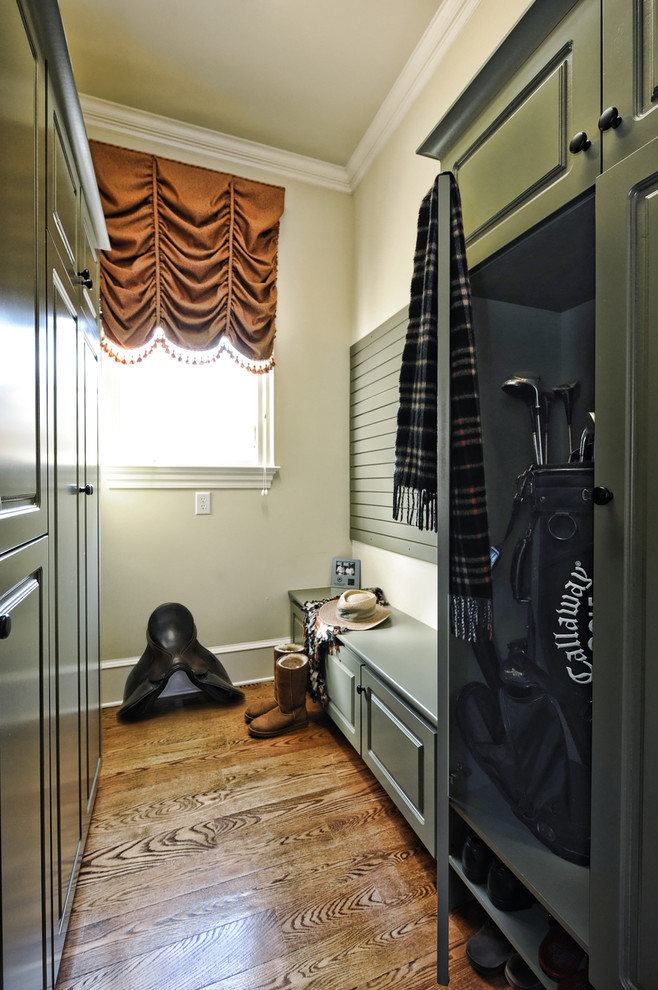 Entryway - transitional entryway idea in Charlotte