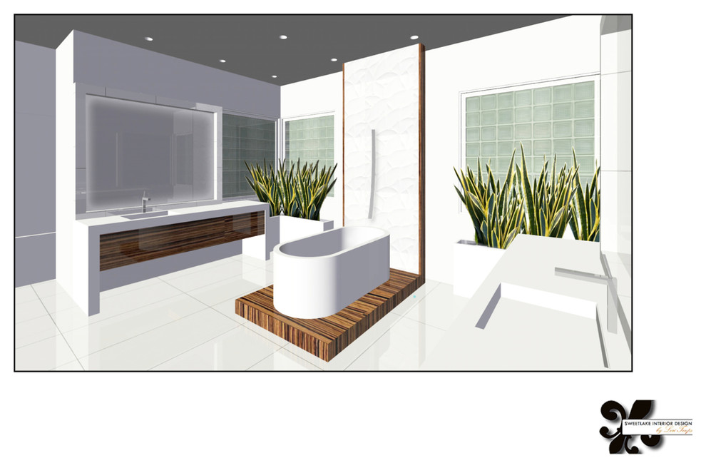 Memorial Modern Master Bath Remodel | Houston, TX | 2015