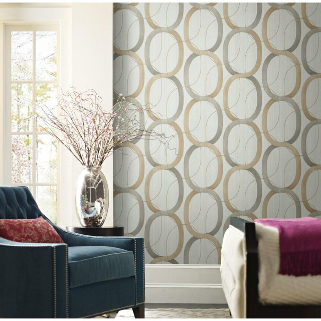 Interloop Wallp Interlock Wallpaper - Contemporary - Wallpaper - by York Wallcoverings ...