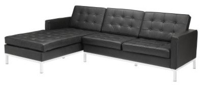 Modway Loft Leather Left-Arm Sectional Sofa