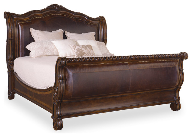 A.R.T. Home Furnishings Valencia Upholstered Sleigh Bed, King