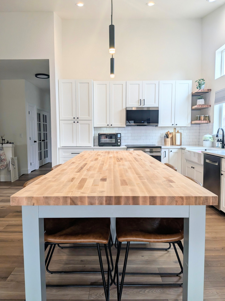 Inspiration for a transitional kitchen remodel in Denver