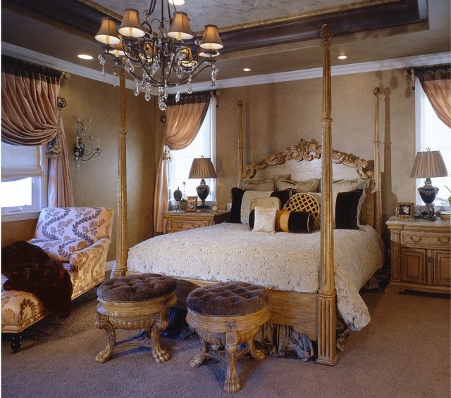 Classic Luxury Master Bedroom Suite British Colonial