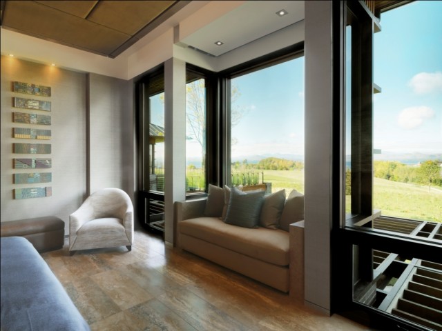 Quaker Bluff Residence rustic-bedroom