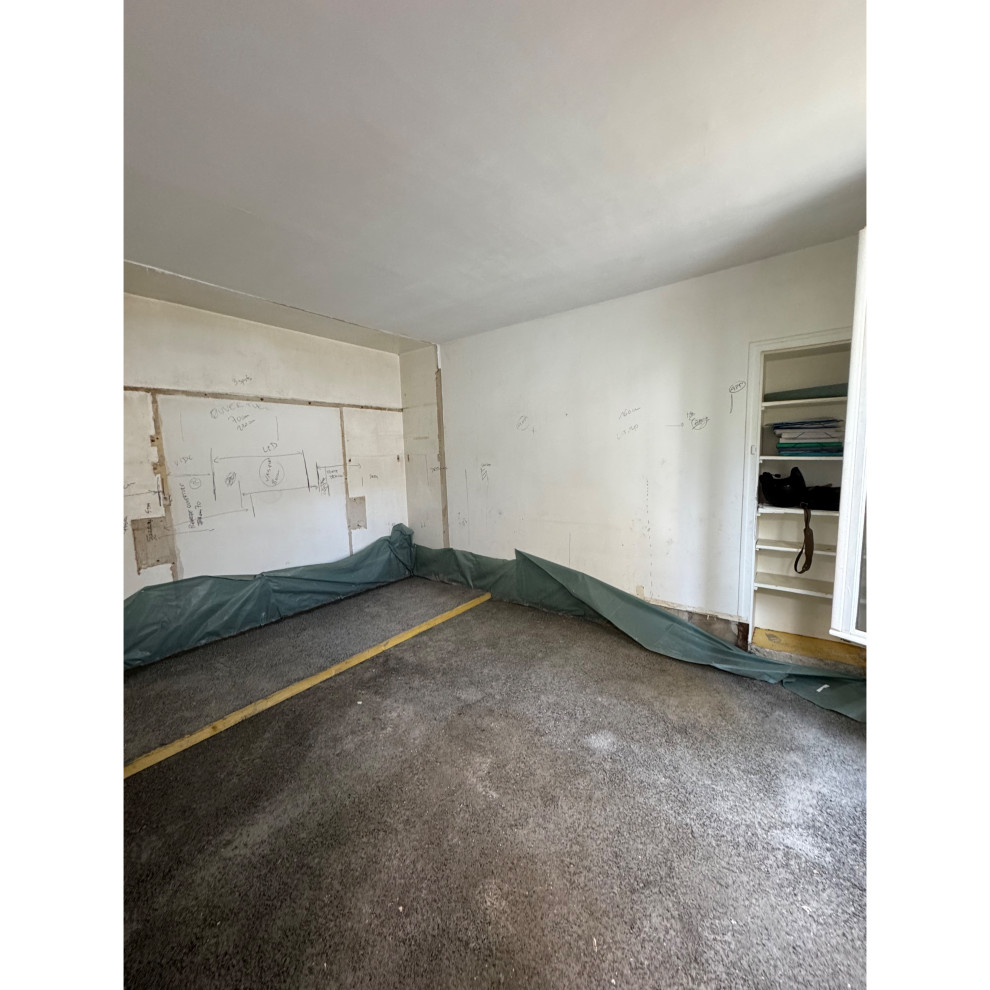 Projet Père Lachaise, rénovation d'un appartement de 34m2