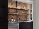 Rustic Home Bar by Michael Schmitt Architect pc