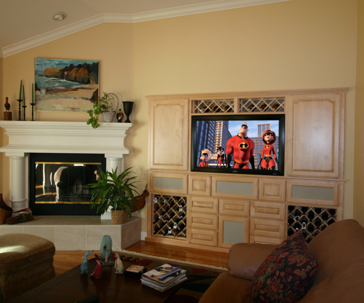 This is an example of a traditional home theatre in San Francisco.