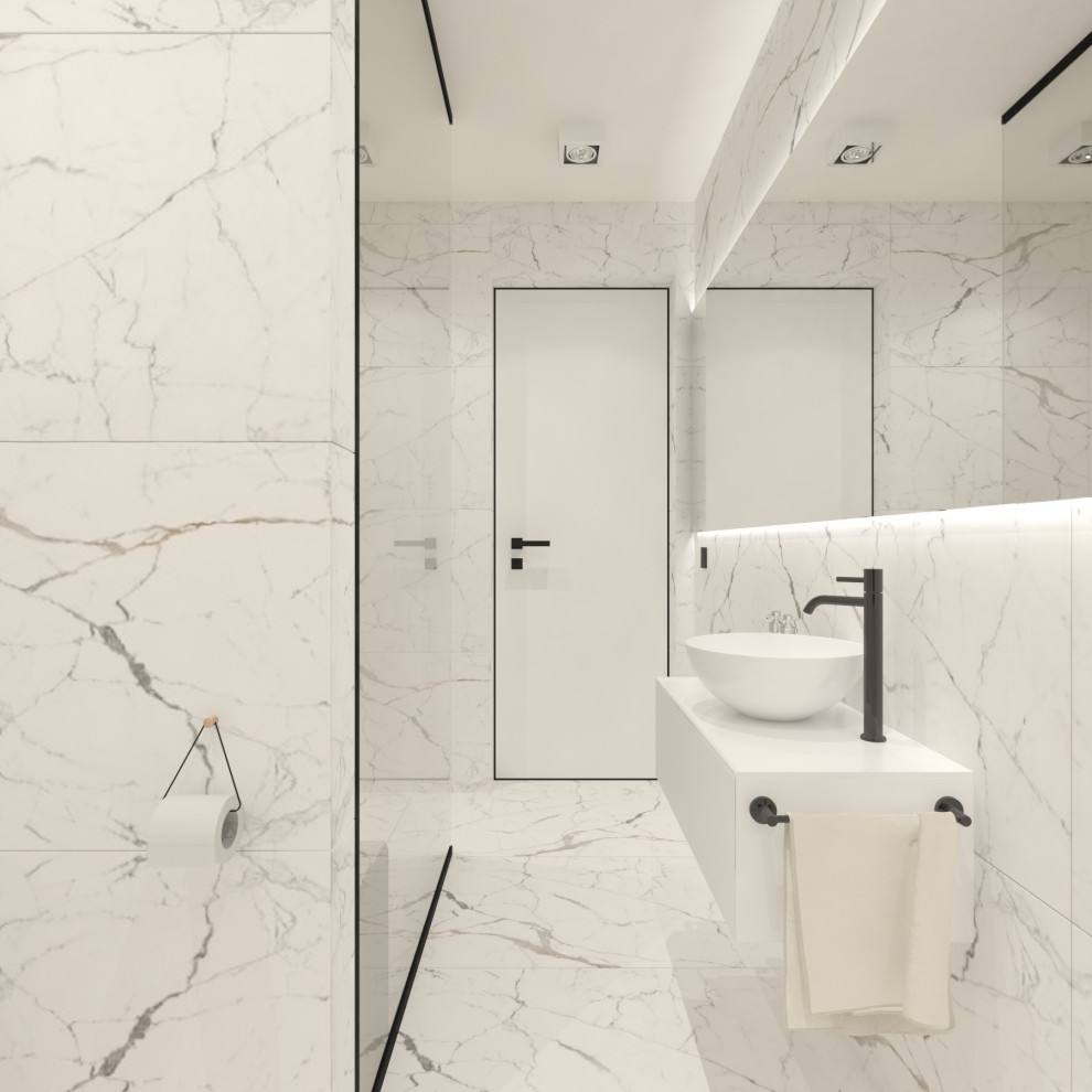 Душевая в квартире 140 кв.м.