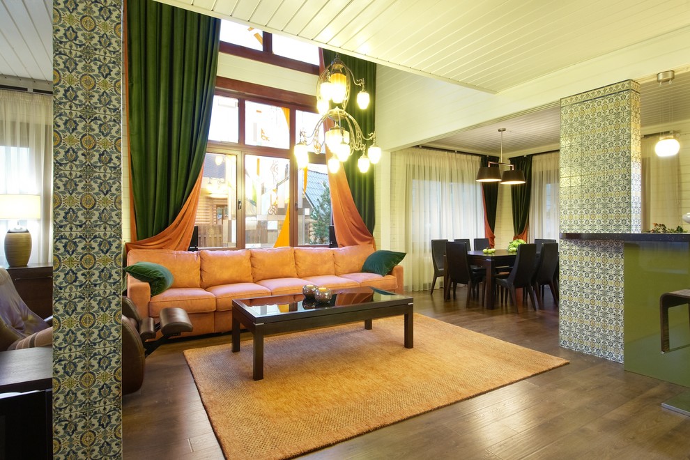 Дом из дерева в современном стиле