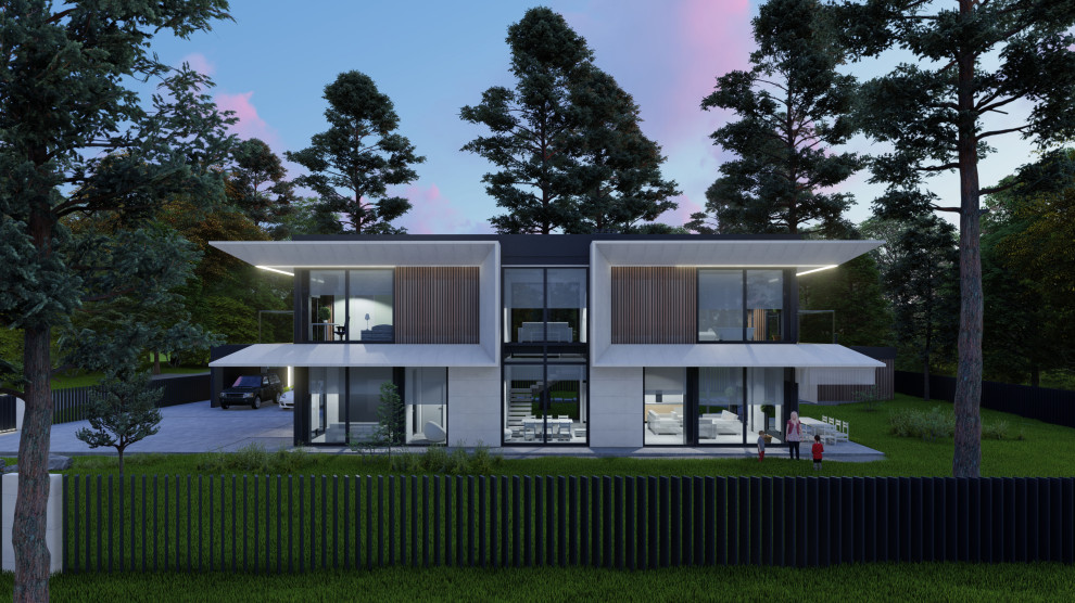 Hi-tech modern house 198+19+54