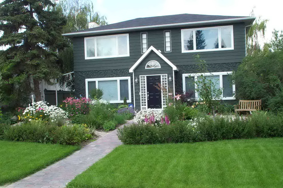 Cottage Garden Craftsman Landscape Edmonton by Aruuki Artisans