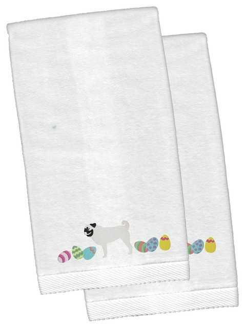pug hand towels