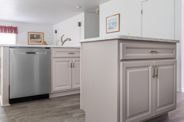 Greige Kitchen Remodeling Project transitional-kitchen