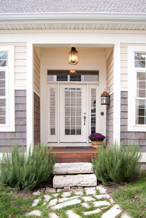 A front door with sidelights is a beautiful option... just not my favorite!