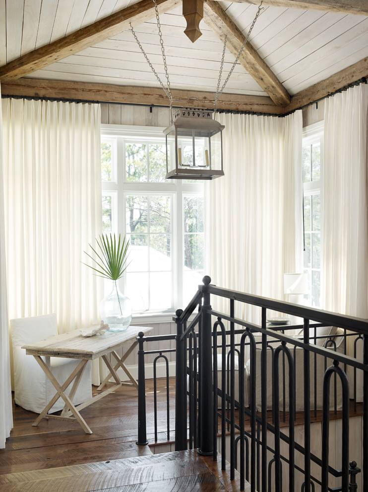 Beach style staircase photo in Atlanta