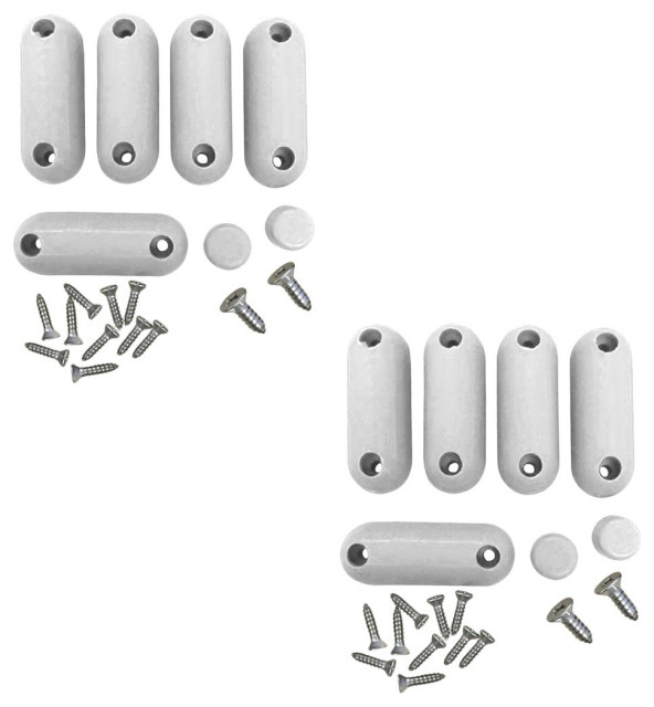 Toilet Seat Bumpers White Silicon Pack Of 2 Traditional Toilet Accessories by Renovators