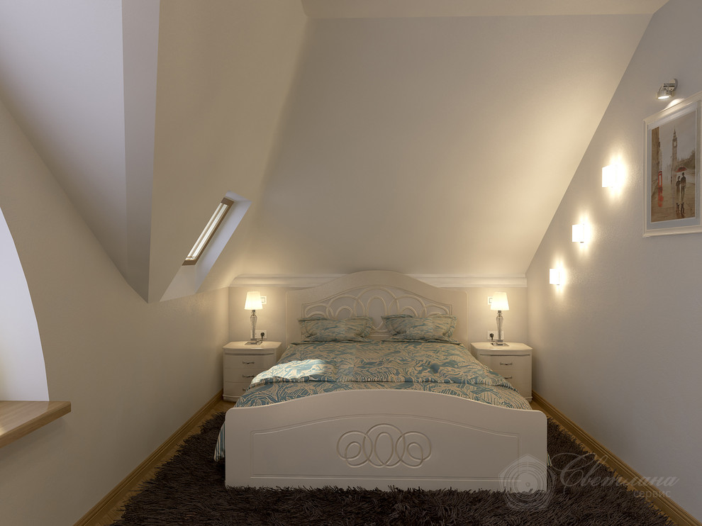 Спальня в мансарде