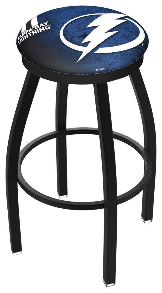 Holland L8B2B 03 Tampa Bay Lightning 36" Swivel Bar Stool Black